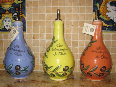 Custom Made Carafes from Deruta Umbria